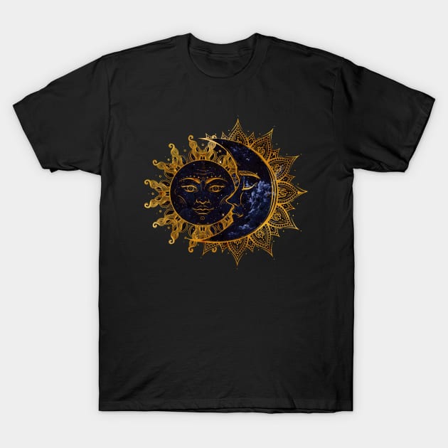 Sun and moon 2 T-Shirt by MCAshe spiritual art 